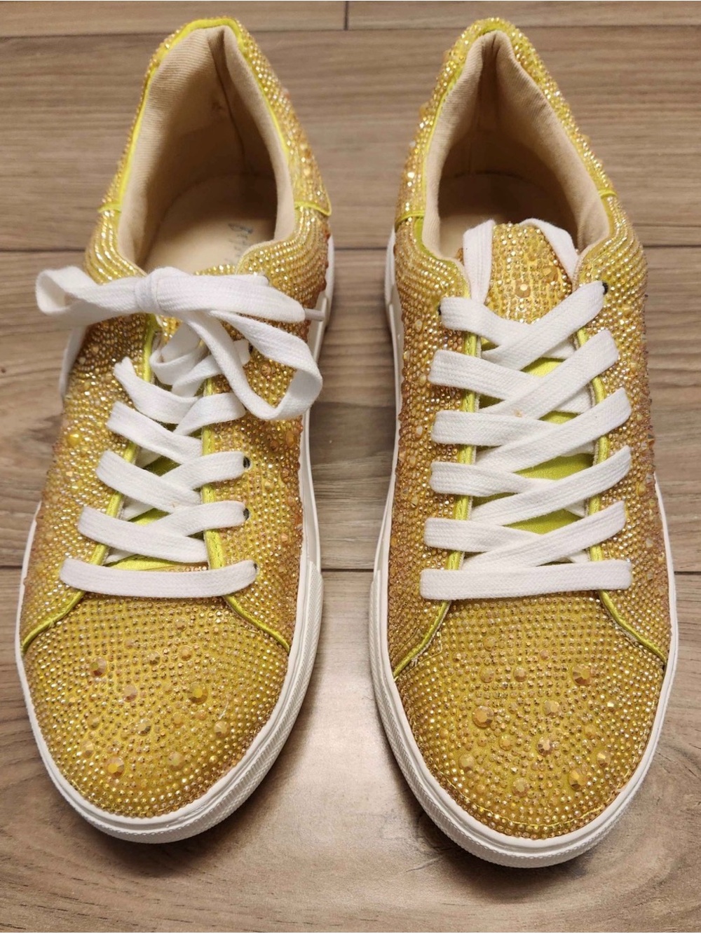 💛 Betsey Johnson Sidny Platform Sneakers – Bright Citron – Size 8.5 – NWT